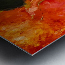 Dancing Lady Canvas Print: Vibrant Red & Orange Art Reproduction Metal print