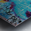 GALACTIC LANDSCAPE: Original Acrylic Painting by Carolina Cordon Reproduced by ByZo Art Metal print