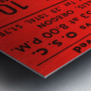 1953 Oregon State vs. Washington Basketball Ticket Canvas Metal print