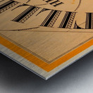 1933 Tilling Hire Vintage Car Art Deco Font Mini Poster Metal print