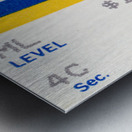 1986 UCLA vs. North Carolina Basketball Ticket Canvas Metal print