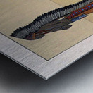 The length of the Missouri river Metal print