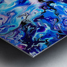  Acryl  wasser blau lila elektrisches blau Metal print