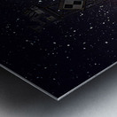 Ocean City Inlet Jetty with Simulated Night Sky Metal print