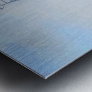 Ocean City Inlet Jetty Light Marker Impressionistic Metal print