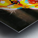 Colorful Lion Head Illustration  Metal print