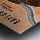 1965 Texas vs. Baylor Football Ticket Canvas Metal print