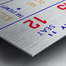 1960 Oregon Ducks vs. California Bears Football Ticket Canvas Metal print