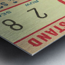 1946 Iowa vs. Notre Dame Football Ticket Canvas Metal print