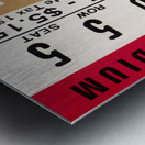 1968 Iowa State vs. Nebraska Football Ticket Stub Canvas Metal print