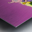 Barbapapa en Bou Metal print