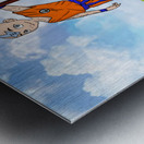 Aang en krilin Metal print