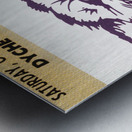 1980 Northwestern Band Day Ticket Stub Remix  Metal print