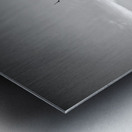 Iconic Tree Sunrise Driftwood Beach Black and White Metal print