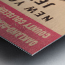 1971 Oakland Raiders vs. New York Jets Ticket Stub Art Metal print