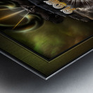 Pi Day 3.14.15 Star Blaze Fractal Art Composition Metal print