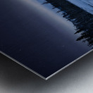 Mount Christie on a moon lit night Metal print