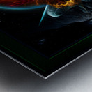 Riddian Queen Seat Of The Gods Sci-Fi Fractal Art Portrait Metal print