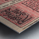 1913 Yale vs. Harvard Football Ticket Stub Art Metal print