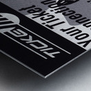 Retro Eighties Ticketmaster Detroit Tigers Ad Metal print