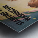 1964 Washington Huskies Basketball Program Lon Keller Art Metal print