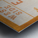 1938 Tennessee vs. LSU Football Ticket Art Metal print