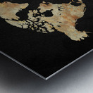 Artistic World Map XIII Metal print