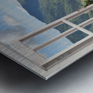 Sheltered by Pines Meadow Walk with Distant Hills Metal print