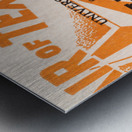 1939 Texas Longhorns vs. Oklahoma Sooners Ticket Art Metal print