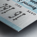 1982 Ohio State vs. Michigan Football Ticket Canvas Metal print