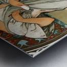 Nestle by Alphonse Mucha Metal print