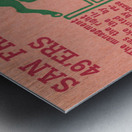 1949 Baltimore Colts vs. San Francisco 49ers Metal print