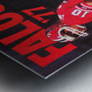 1977 Atlanta Falcons Retro Football Poster Metal print