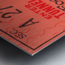 1924 USC vs. Syracuse Football Ticket Stub Metal Sign Metal print