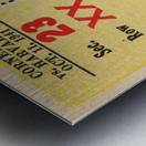 1941 Cornell vs. Harvard Football Ticket Canvas Metal print