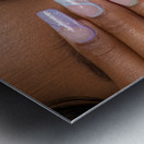 Rainbow Nails Metal print