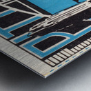 1933 Pittsburgh vs. Navy Football Ticket Art Metal print