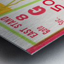 1962 Georgia Tech Yellow Jackets vs. Auburn Tigers Football Ticket Canvas Metal print