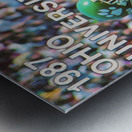 1987 Ohio Bobcats Retro Football Poster Metal print