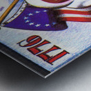 1976 Arkansas Razorbacks Ticket Stub Art Metal print