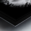 Riddian Queen Angel White GSplatter On Black Fractal Art Portrait Composition Metal print