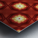 Fiery red Metal print