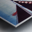 Poster for the highway between Bergamo and Milano Metal print