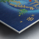 Vintage USSR greeting card Metal print