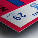 1975 Duke Blue Devils vs. NC State Wolfpack | Row 1 Metal print