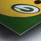 Retro Seventies Green Bay Packers Football Helmet Art Metal print