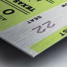 1985 Arkansas Razorbacks vs. Texas A&M Aggies | Row 1 Metal print