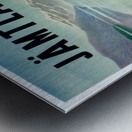 Fishing in Jamtland Sweden Original Vintage Travel Advertising Poster Metal print