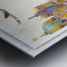 Fly TWA Italy Piazza San Marco travel poster Metal print