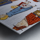 Canadian Pacific Empress via Europe Vintage Advertising Poster Metal print